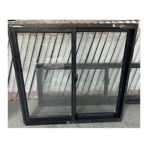 Wholesale Black Frame Aluminum Sliding Glass Window Double Glass Customized from china suppliers