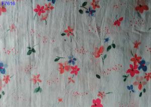 Wholesale F7616 Cotton Rayon for lady Shirt Skirt Jacquard Dobby Fashion Popular Flower Printing from china suppliers
