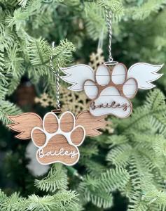 Wholesale Paw With Wings Pet Memorial Ornament 3.5 X 5.5 In Personalized from china suppliers