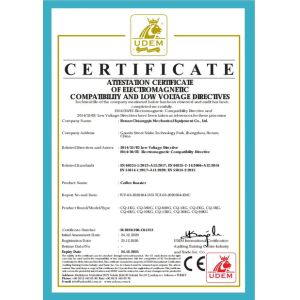 Henan Chuangqin Mechanical Equipment Co., Ltd. Certifications
