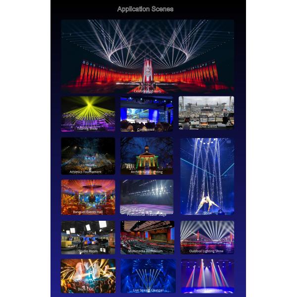 700W 5 Tubes LED Flash Strobe DMX512, RDM, Art-Net, SACN Stage Effect Light