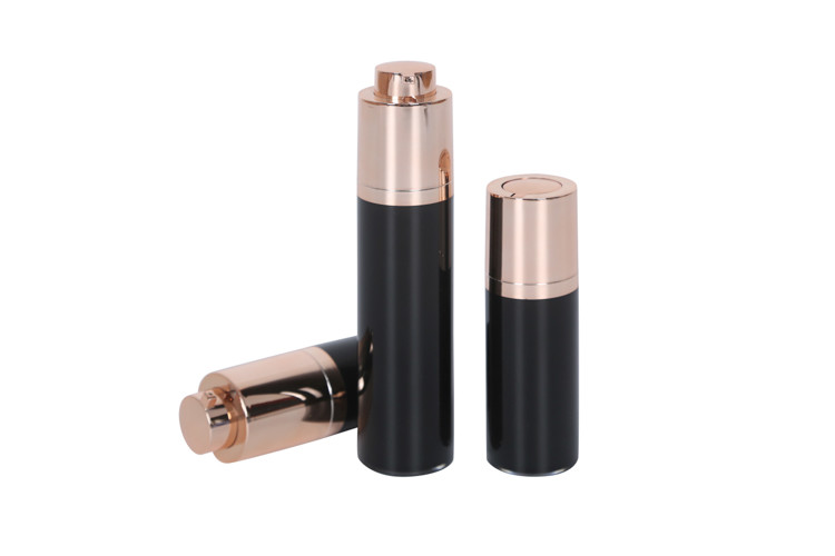 Rotating Twist Cosmetic Airless Pump Bottle 15/30g Acrylic Airless Cream Jar With Mirror Hydrating Acne Organic Skincare