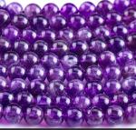 Dark Amethyst Semi Precious Stone Beads Loose Gemstones For Jewelry Making