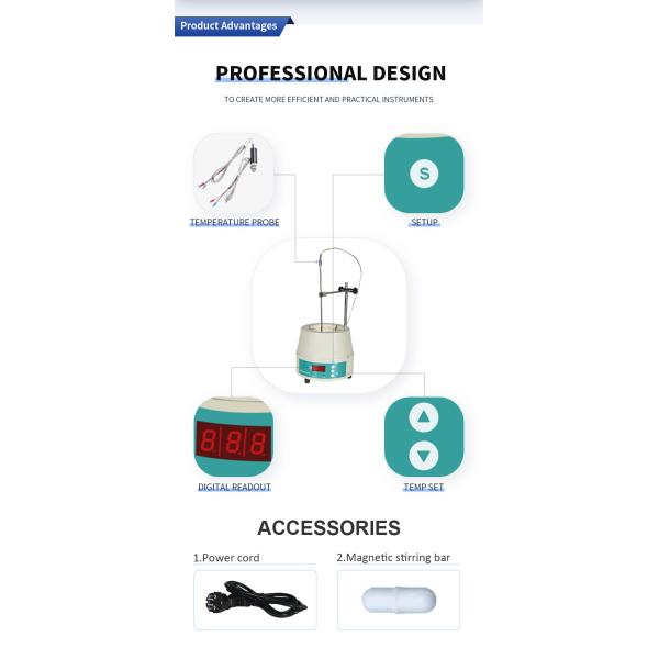3000ml Digital Display Heating Mantle Accurate Temperature Control for Science Labs