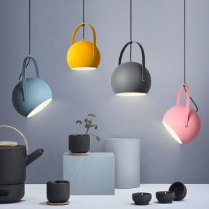 Wholesale 20cm Glass Metal Modern Pendant Light Colorful Ball Pendant Light from china suppliers