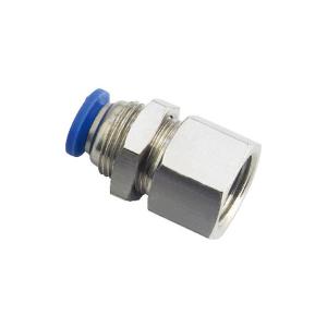 Wholesale PMF Thread Nuts Female Straight One Touch Connector Pneumatic Tube Fittings from china suppliers