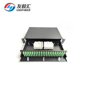 Wholesale Single Mode 2U 144 Port LC Fiber Optic Patch Panel from china suppliers