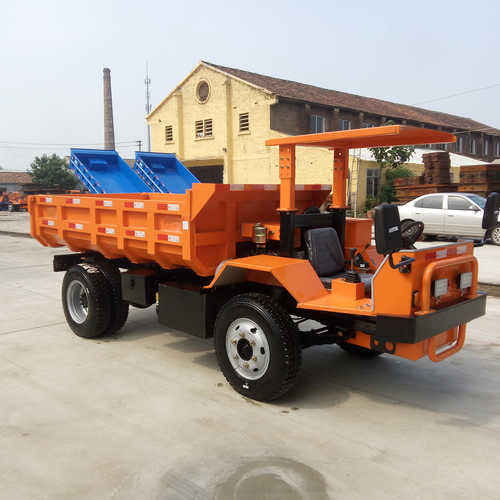 63hp mining tipper truck 5 tons mining dump truck orange color