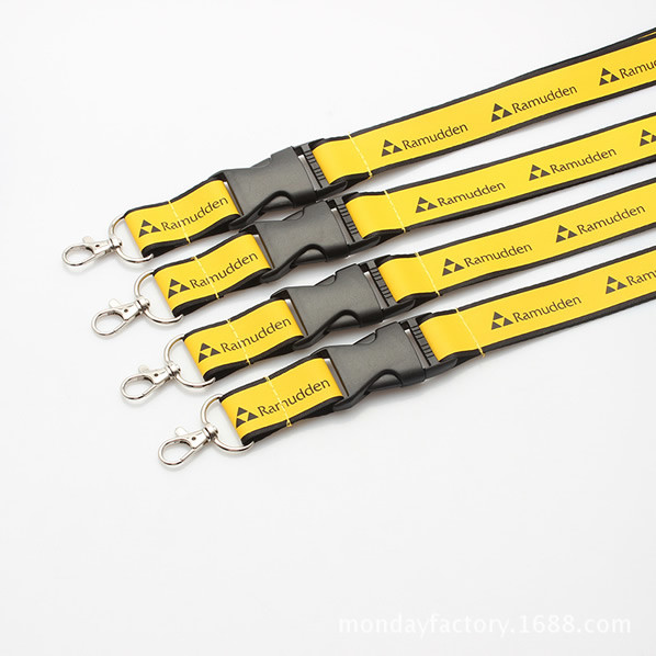 1" Wide Double-Layered Woven-In Lanyard, Cheap custom lanyards for giveaways and trade shows.