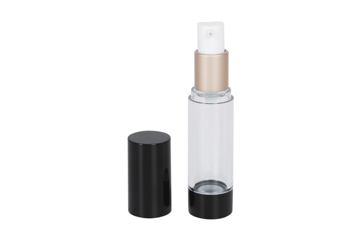 20ml 35ml Airless Vacuum Pump Bottle With Black Cap