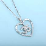 YASVITTI Custom Fashion 925 Sterling Silver Heart Necklace Number 50 and 30