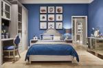 Leather Upholstered Headboard American Style King Size Bed For Light Luxury