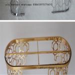stainless steel dinning table gold metal base marble table leg