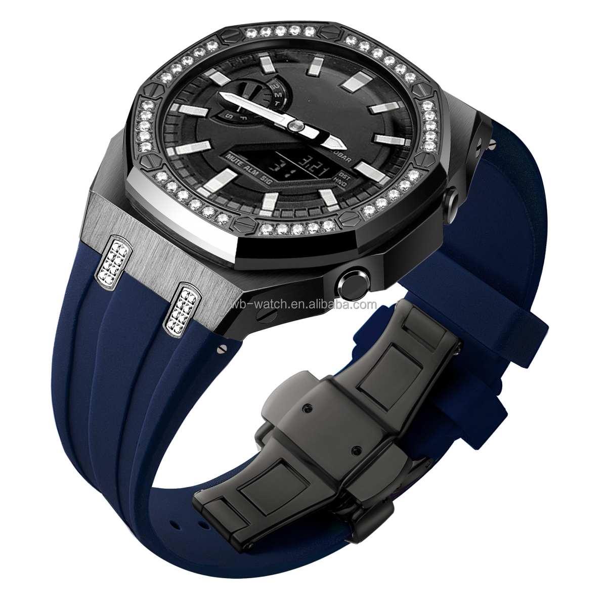 Casio Ga2100 G Shock Watch With Customized Stainless Steel Band And Case