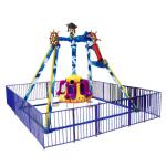 Blue and yellow color flying chair durable fiberglass quality and long working