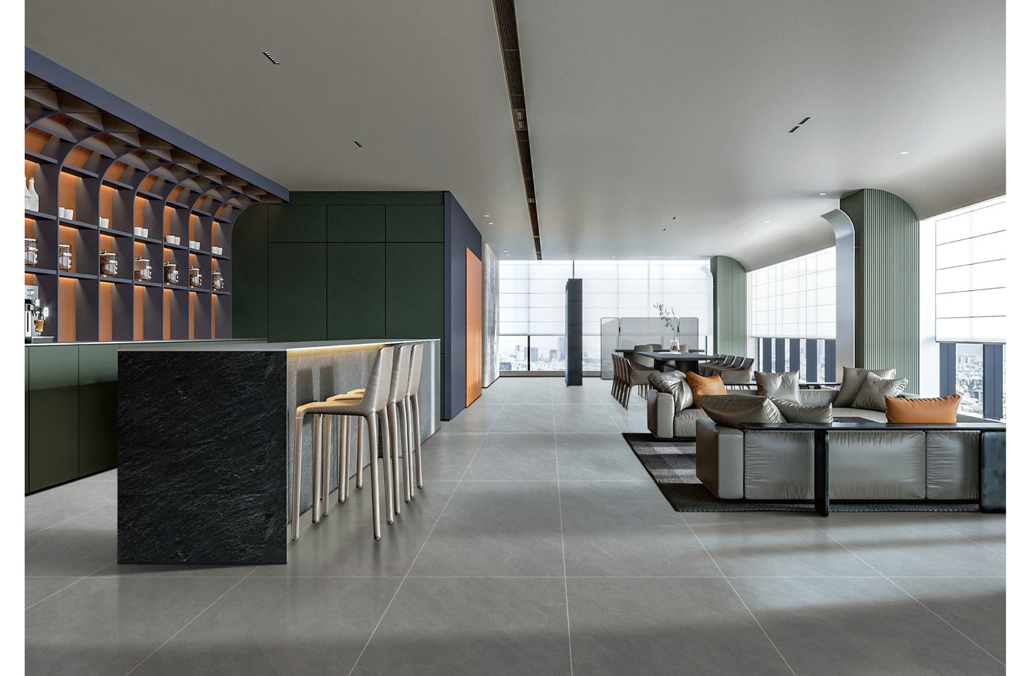 Interior Floor Stunning Baby Face Glazed Porcelain Tile And Gray 600x1200mm Tiles For Design And Restaurant