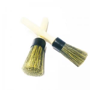 Wholesale 20cm Auto Detailing Car Cleaning Brushes Wooden Handle Natural Horse Hair from china suppliers