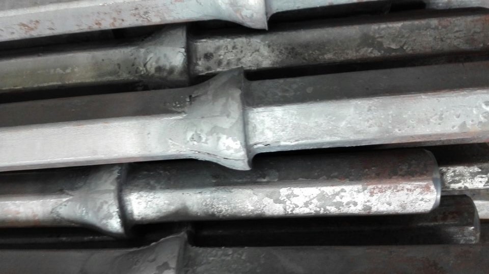 Tunnelling Chisel Bit Integral Drill Rod Hex 22 108 mm Diameter 25 - 34mm