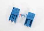 Blue Duplex Fiber Optic Adapter High Return Loss Lc To Lc Adapter