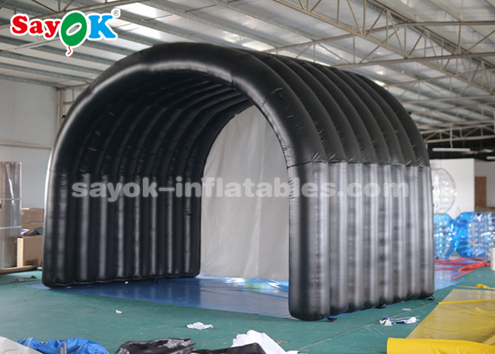 Go Outdoors Inflatable Tent Black Tunnel Entrance Inflatable Air Tent For Outdoor Sports Meeting