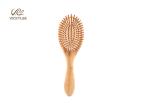 Square Shape Rubber Air Bag 10 Inch Wooden Handle Hair Brush