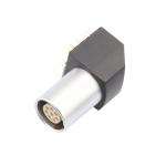 Indoor Circular Connector B Series Z11 8Pin Angled Grounding Solder Fixed Socket