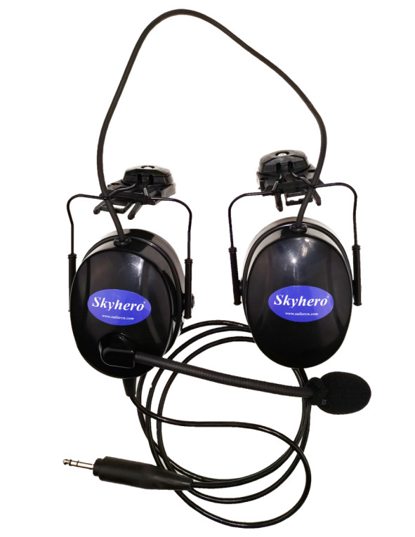 Two set HS-01-S6 headset with intercom Paratrike intercom systercom for autogyro /Open Cockpits /Powered parashoot/ATV