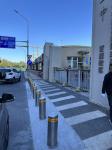 304 316 SS Airport Street Mitred Top Bollard with Reflective Trip and Slop