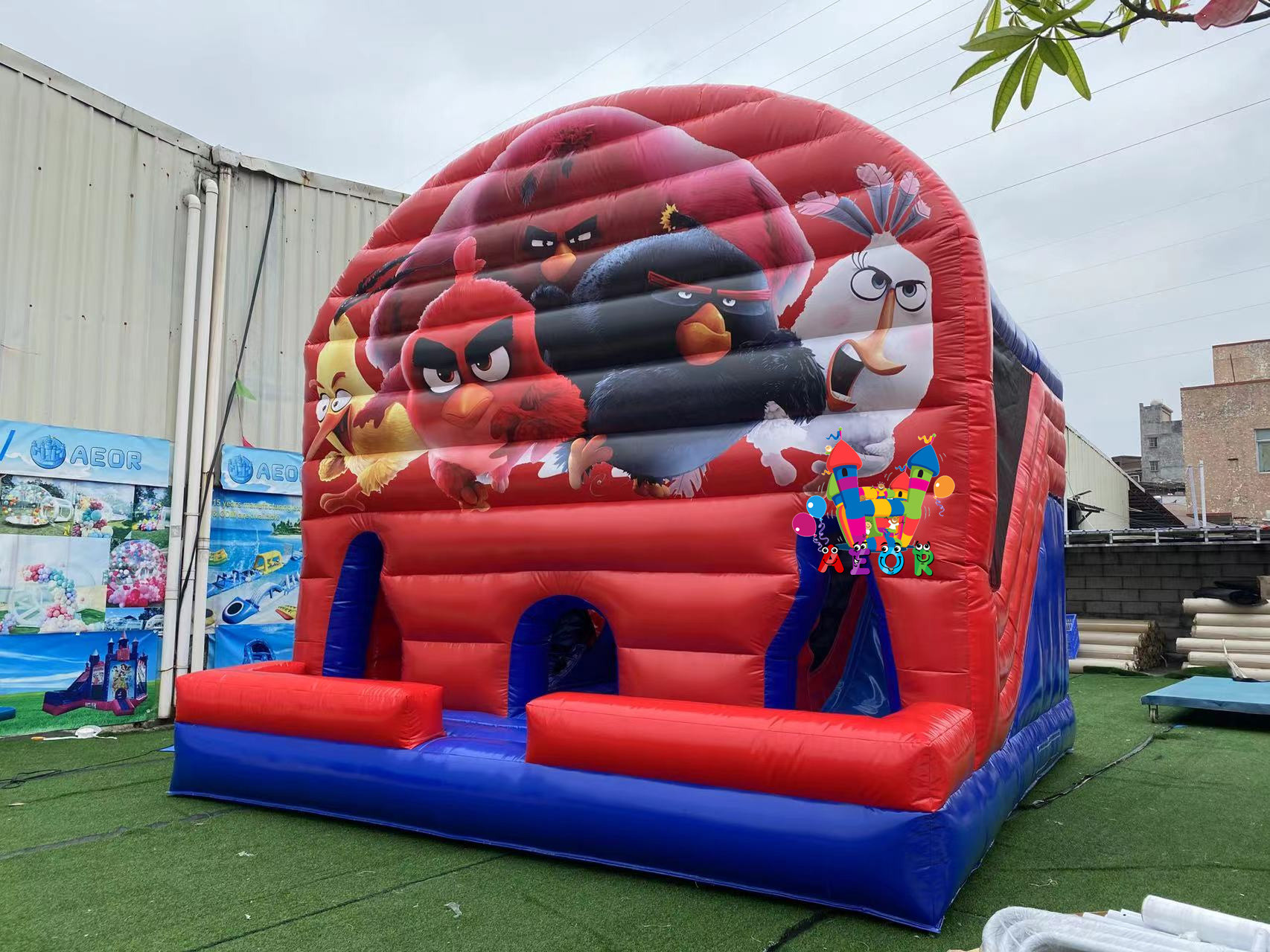 5x5m Jumping Castle With Slide Combo Inflatable Sport Bounce House Jumping Castle