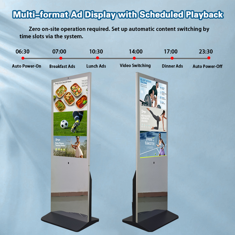Athlete using thermal camera kiosk in fitness environment