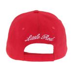 6 Panel Red Cotton Embriodery Baseball Caps, Unisex Low Profile Adjustable