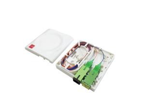 Wholesale Fiber Optic Termination Box 2Cores ABS Compact Size For Easy Installation Optic Wall Outlet from china suppliers