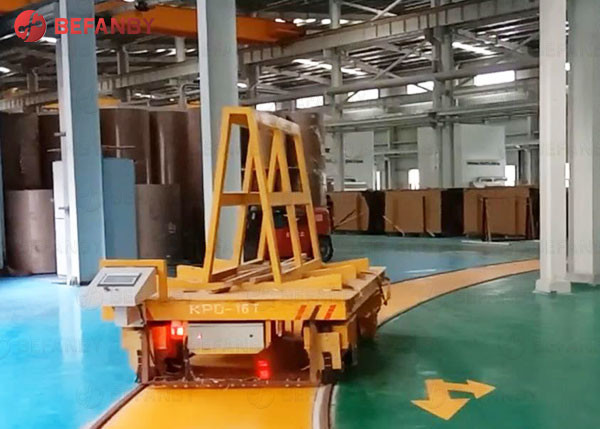 16t Electric Stone Slab Carrying Rail Trolley
