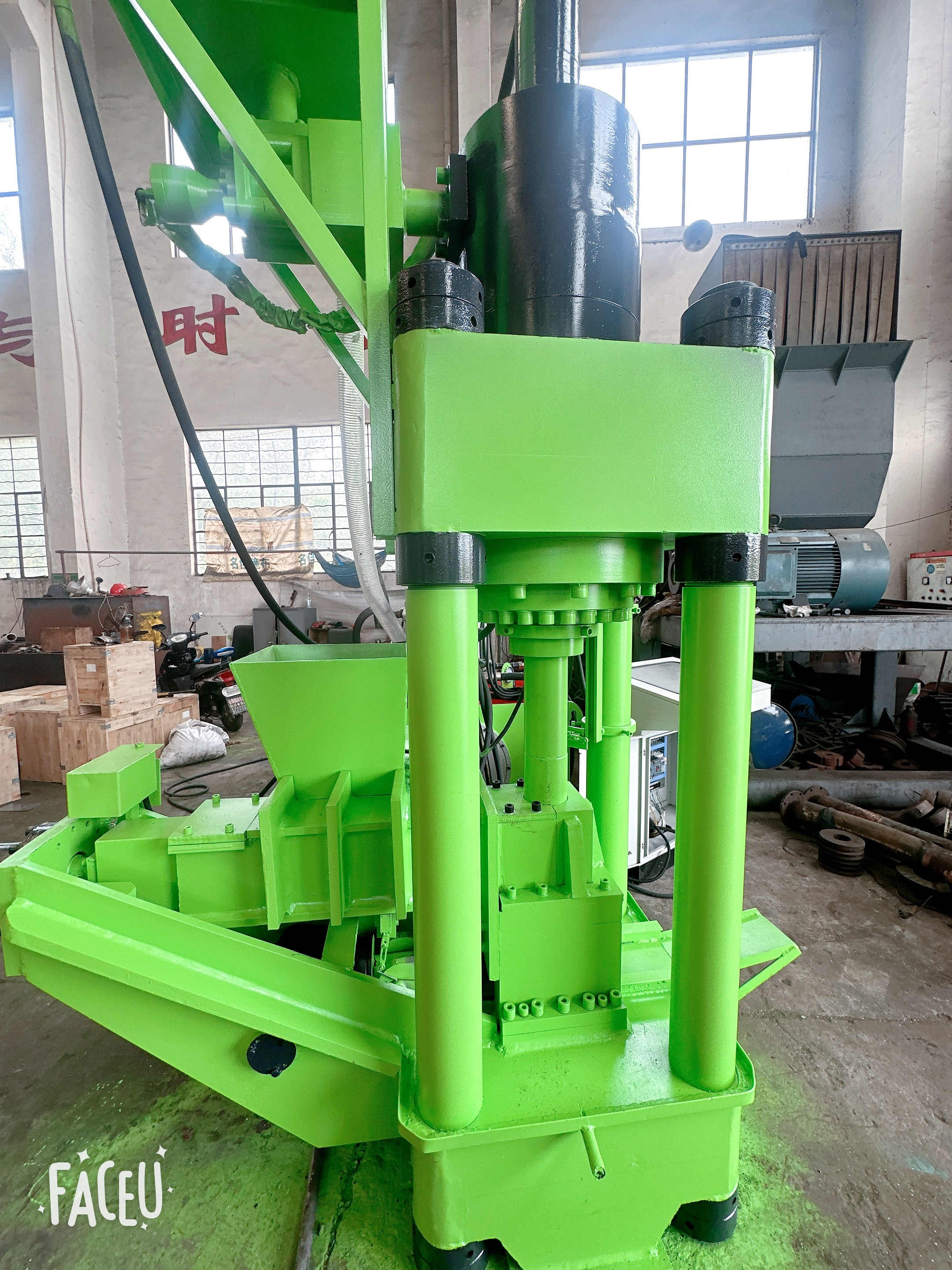 Automatic Metal Briquetting Press For Briquette Size 100-120mm