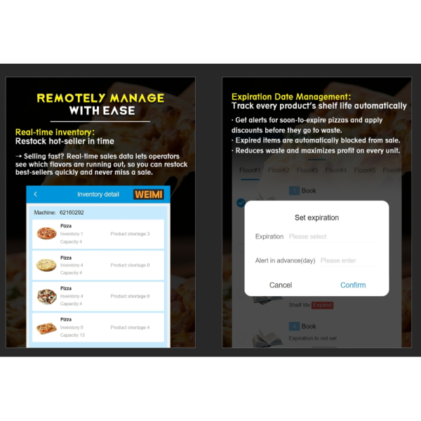 Pizza Locker Vending Machine for Retail – Microwave Heating Solution for Pizza Shops & Food Businesses