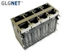CE UL FCC Magnetic Metal Rj45 Plug Rj45 2X4 Glass Filled Pa46 EMI Spring