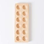 Customized Logo Bamboo Egg Safe Storage Rack for Kitchen Fridge Display