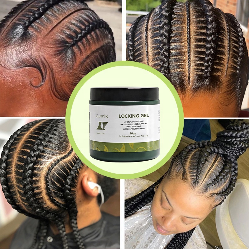 Best Hair Styling Lock Gel Custom Logo Conditioning Shining Braid Gel for Curly Hair