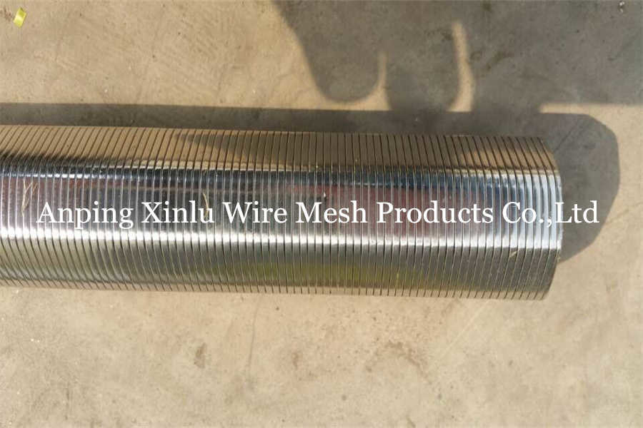 6-5/8" Continuous Slot Water Well Vee Wire Screen Polishing For Sand Control