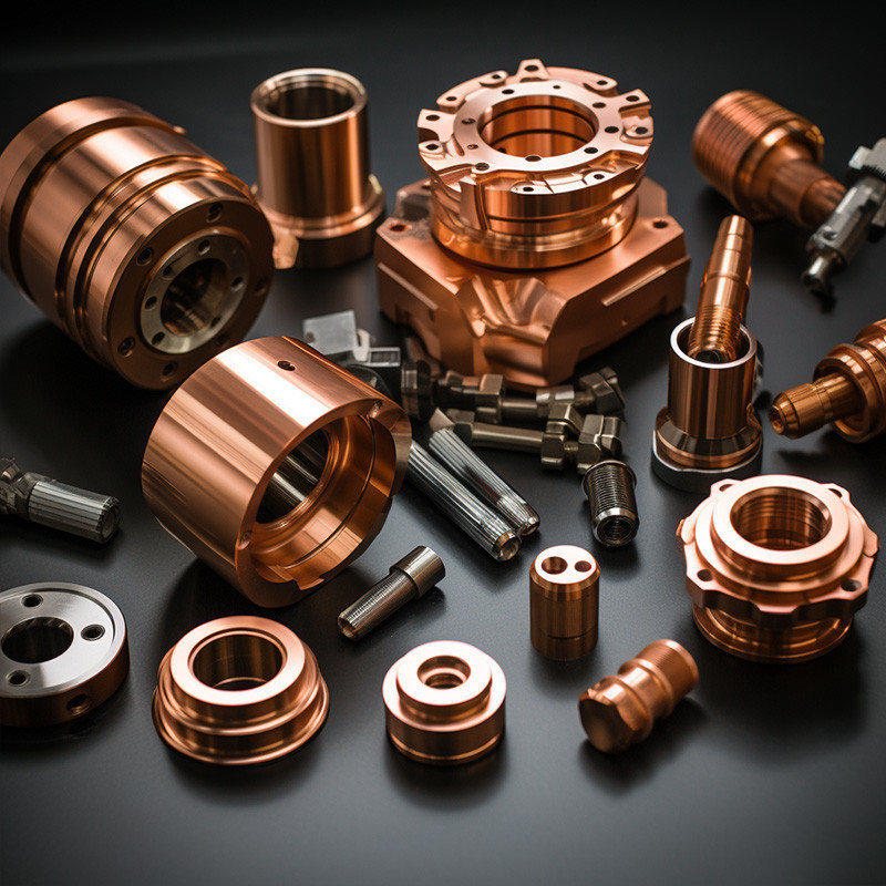 High Precision Copper Auto Parts , CNC Turning Machining Aerospace Components