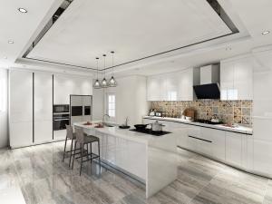 Wholesale Commercial MDF Modular Modern Kitchen Cabinet Modular Lacquer Finish from china suppliers
