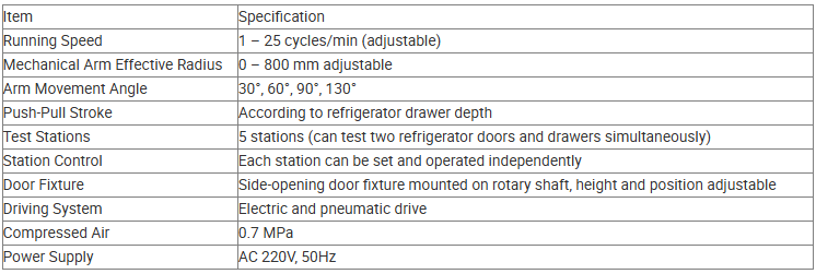 Complete Machine Door Opening and Closing Test Machine Durability Testing Equipment for Refrigerator Door