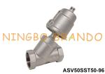 2'' DN50 2/2 Way Pneumatic Angle Seat Valve Piston Operated