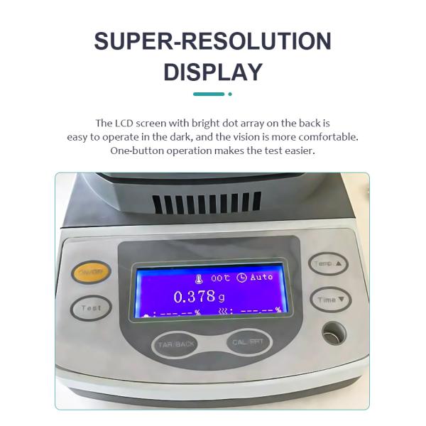 Food Moisture Analyzer with Customized Support and 1mg Readability OEM Customization
