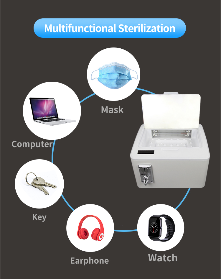 Multifunction UV Phone Sanitizer Disinfectant Machine 50Hz