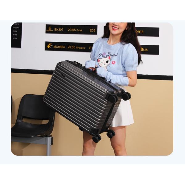 Durable Large Capacity Student Luggage 20 Inch Multifunctional Zipper Trolley Case with ABS PC Main Material and Luxury Style