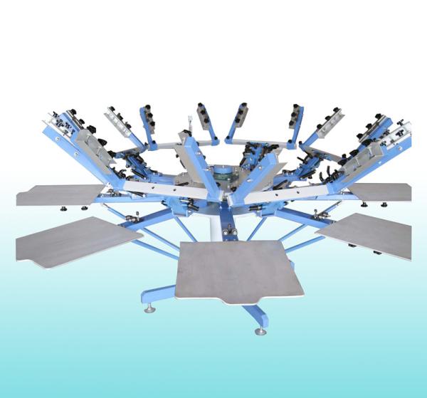 Rotary table for silkscreen printing