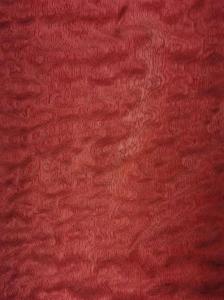 Wholesale Sapelle Pommele Red Dyed Wood Veneer 10CM Width For Interior Design from china suppliers