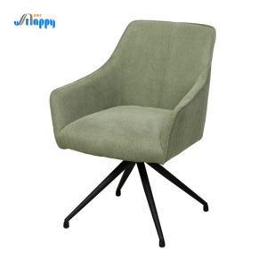 China Modern Upholstered Leather Dining Room Chairs Armless With Metal Legs Dc-7522 on sale