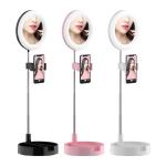 White Soft Warm 58cm Makeup Selfie Ring Light , 6 Inch Led Ring Light